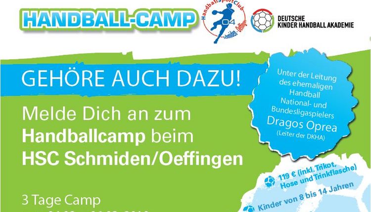 Jetzt anmelden zum Handball-Camp 2019!