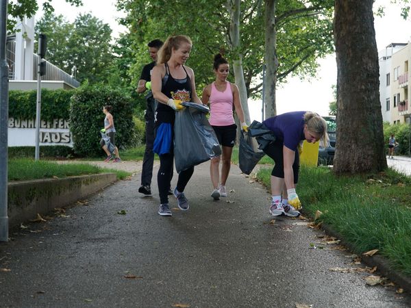 Bilder der Plogging Aktion 2019