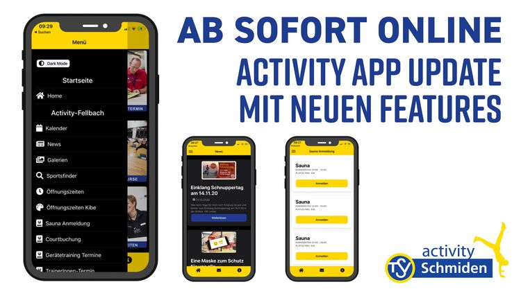 AB SOFORT ONLINE: activity App Update
