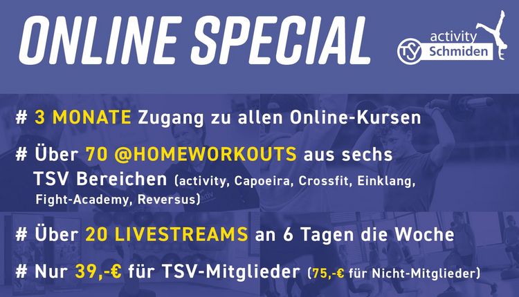 Online-Special zu Sonderkonditionen 