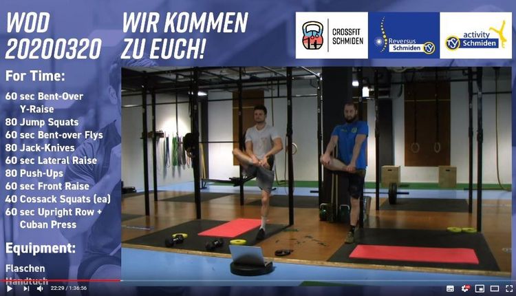 #wirkommenzueuch: Start der zweiten LIVE CrossFit Woche (täglich ab 18.30 Uhr)