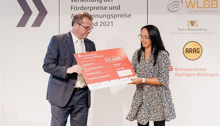 Förderpreis von der WLSB Sportstiftung für den TSV Schmiden