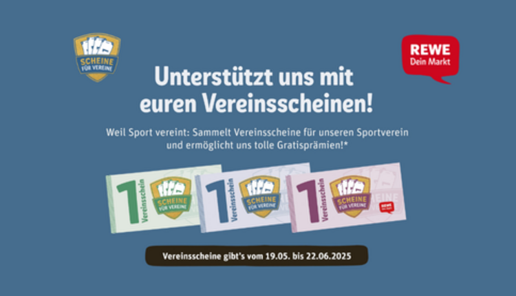 REWE-Aktion „Scheine für Vereine“ – Der TSV Schmiden ist wieder dabei!