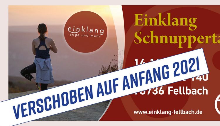 Verschiebung Einklang Schnuppertag