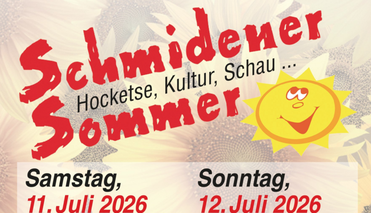 Schmidener Sommer am 11. + 12. Juli 2026