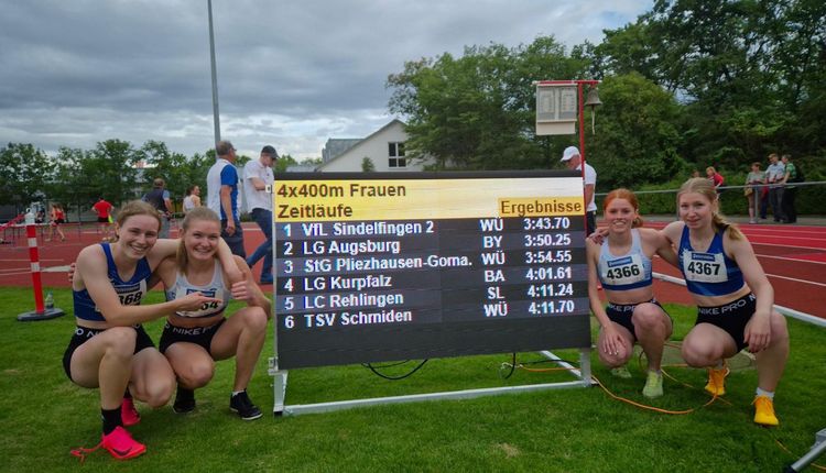 Sensationelle DM Norm für die weibliche U20 mit der 4x400m Staffel