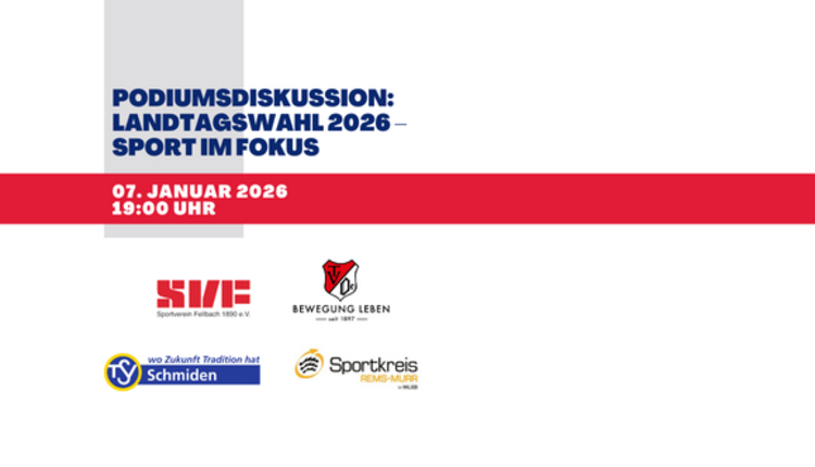 Podiumsdiskussion zur Landtagswahl 2026: Kandidatinnen und Kandidaten im Dialog mit dem Sport