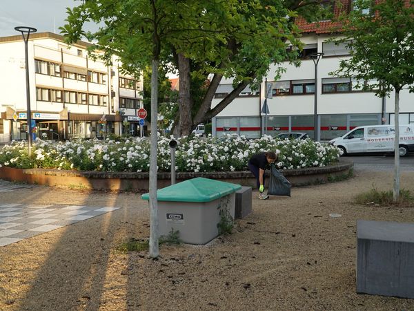 Bilder der Plogging Aktion 2019