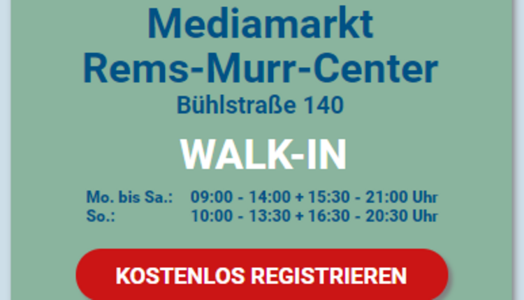 Neues Testzentrum beim Rems-Murr-Park