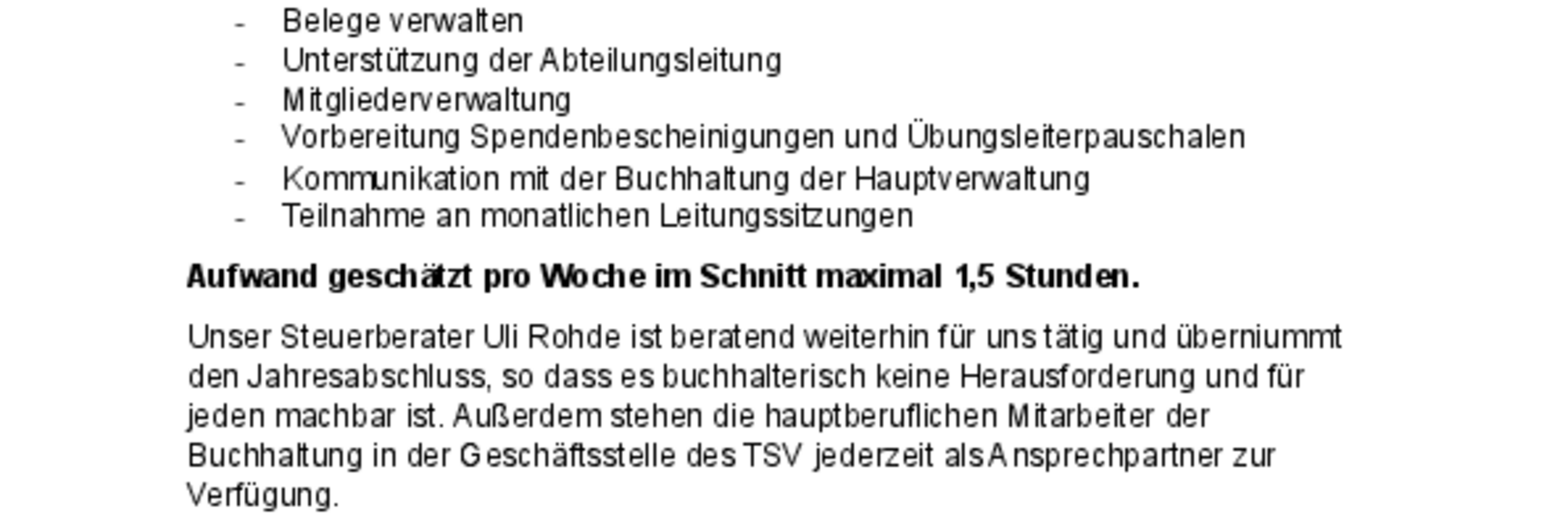 Wir suchen DICH für unser Leitungsteam als Kassierer