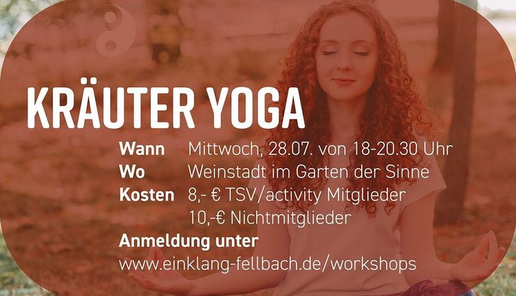 Workshop: Kräuter Yoga am 28.07. um 18:00 Uhr 